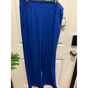 Nike Womens Dri-FIT 24/7 High-Rise Full-Length Training Pants XL Blue
